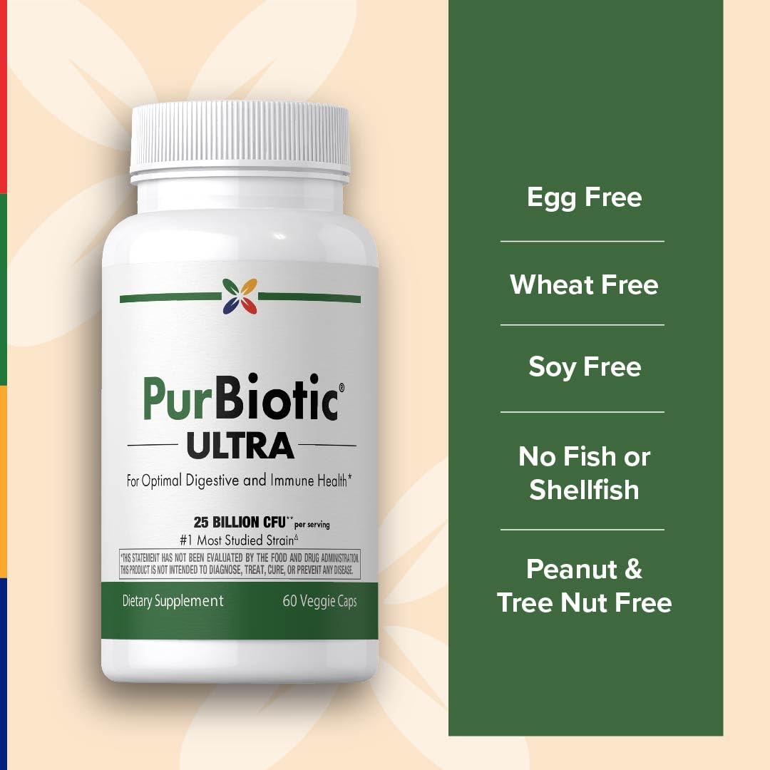 Stop Aging Now PurBiotic Probiotics for Men and Women Capsules, 60 Count