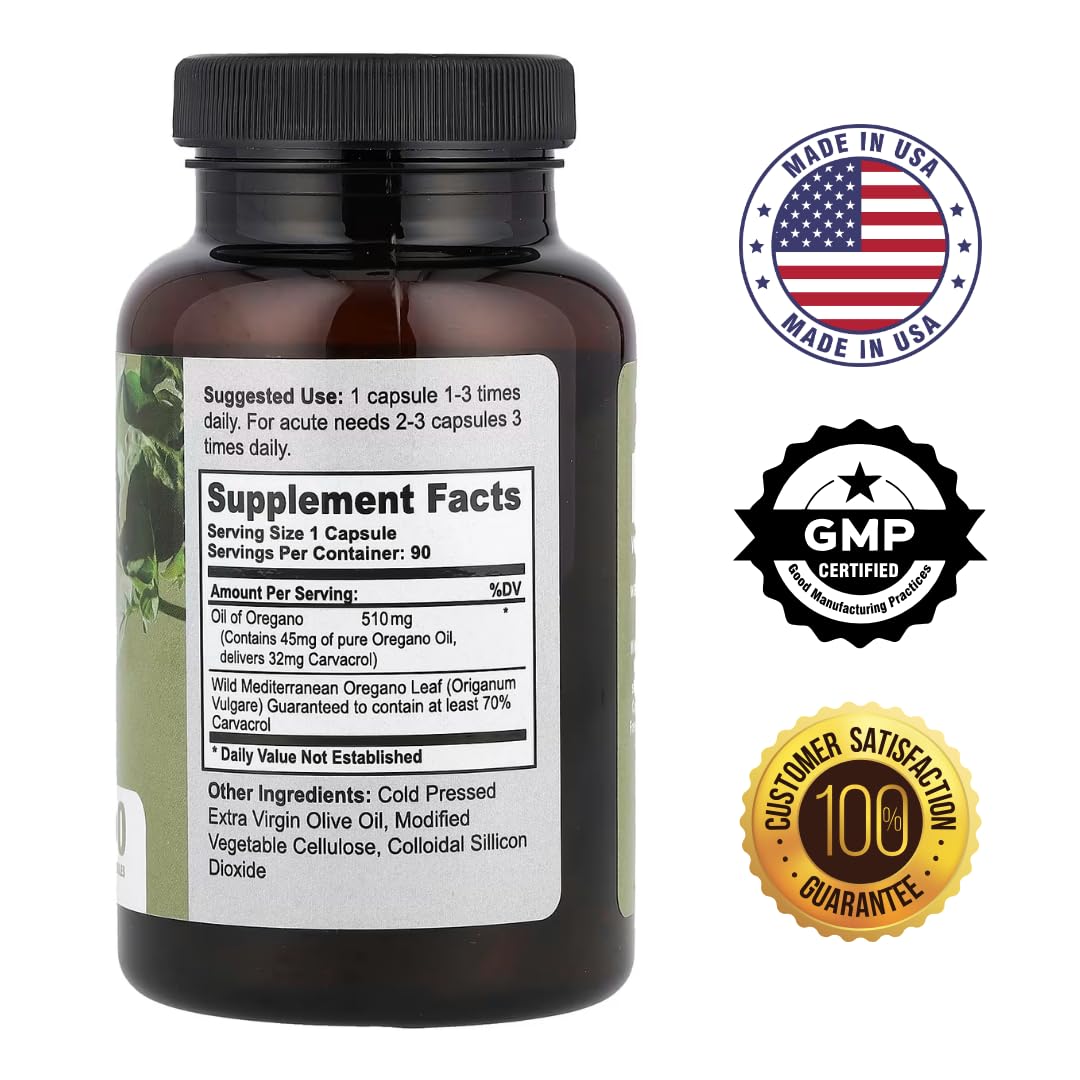 YISHIDA Wild Oregano Oil Capsules 90 Count