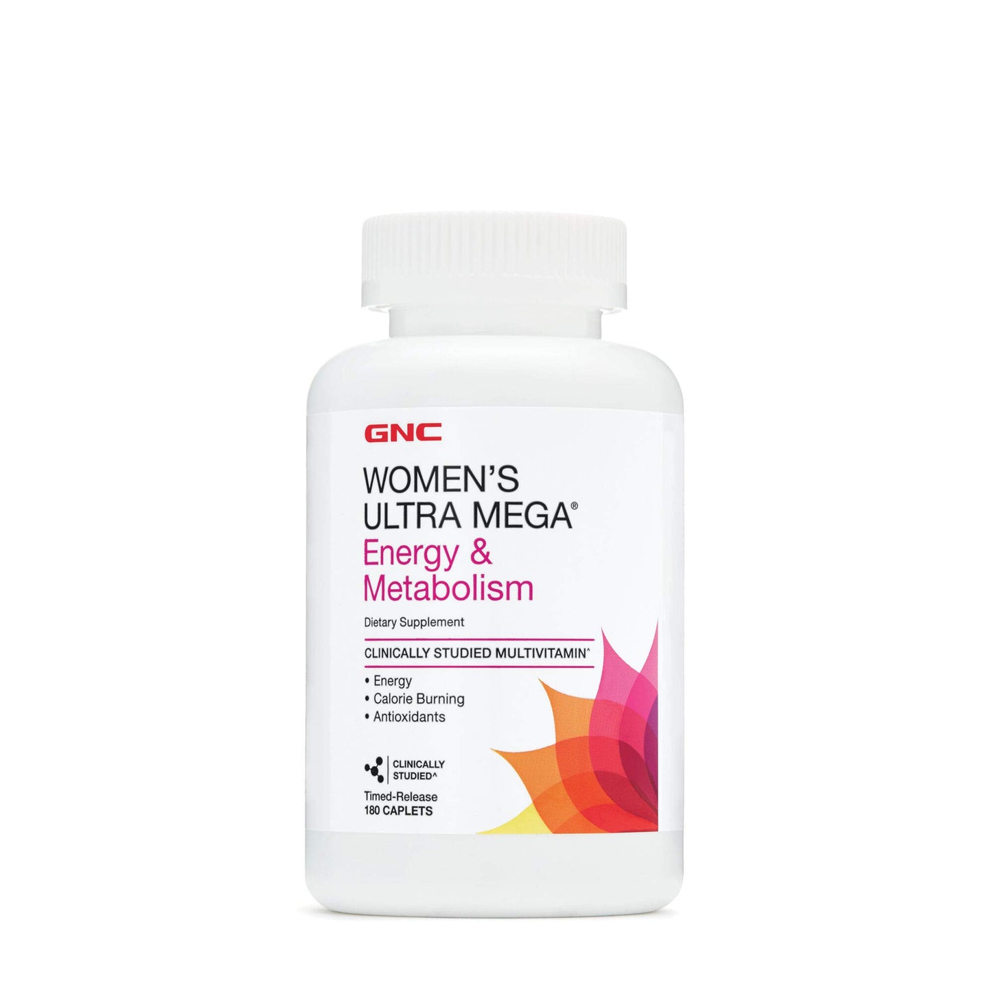 GNC Womens Ultra Mega Energy and Metabolism Multivitamin for Women Caplets 180