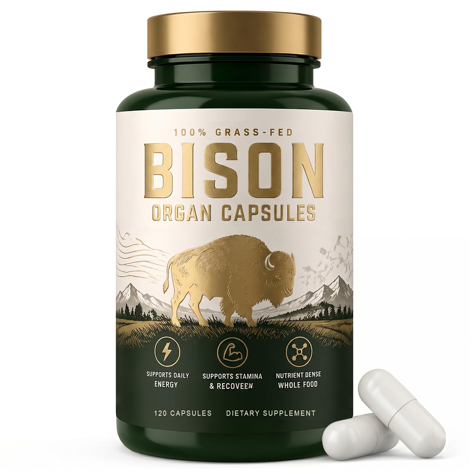 ORITICA Bison Organ Capsules Softgel 120