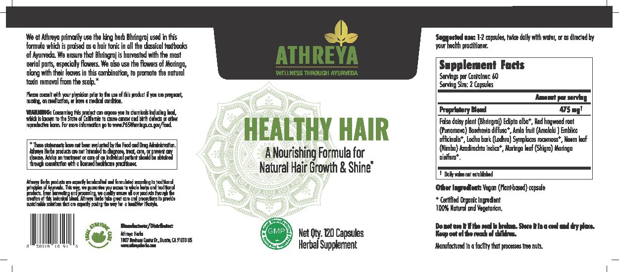 Athreya Healthy Hair Tablets with Vitamin C, 120 Tablets