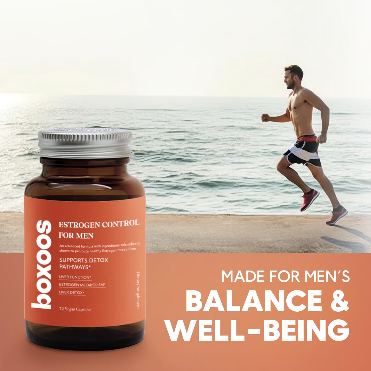 BOXOOS Liver Support & Energy Supplement with Plant-Based Extracts Capsules 72