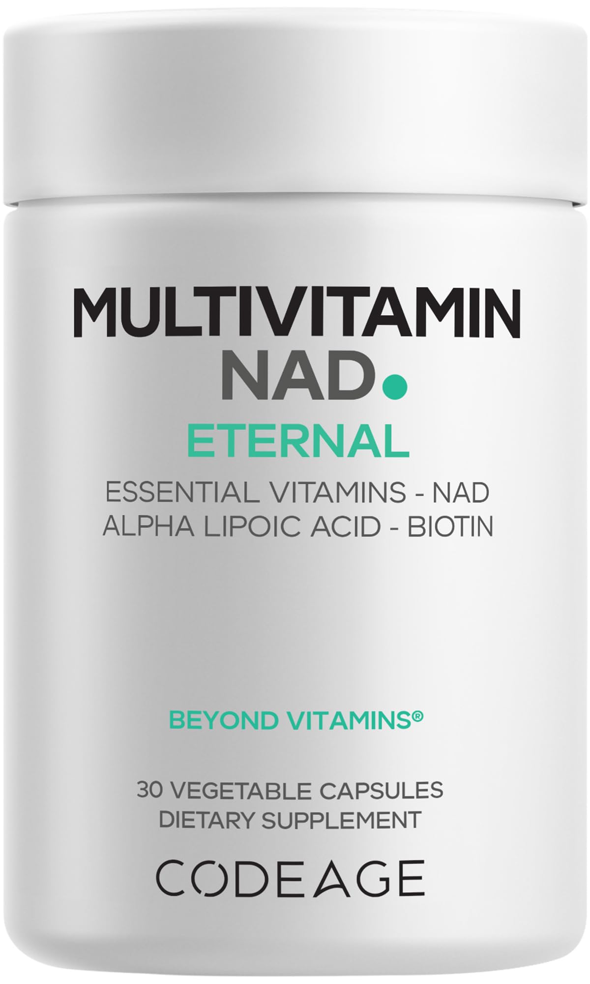 Codeage Multivitamin NAD Supplement 30 Capsules