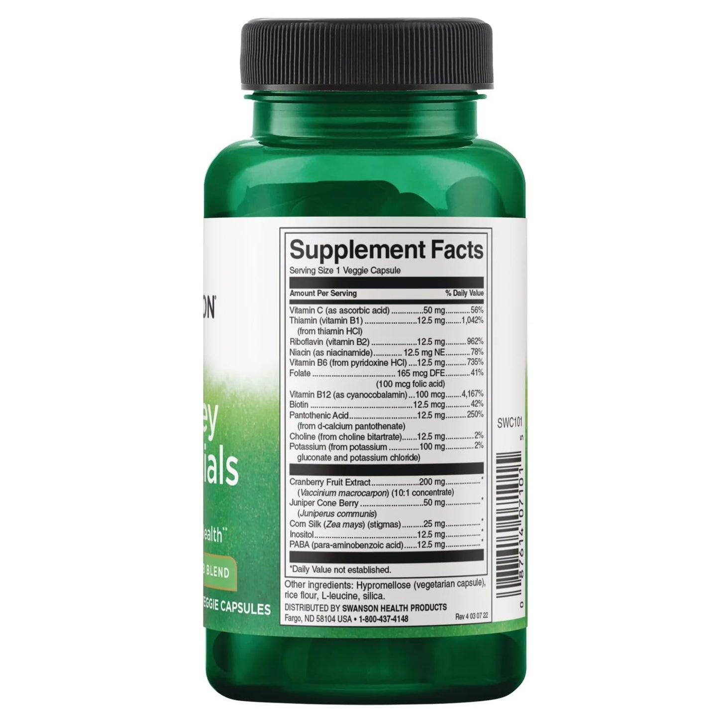 Swanson Kidney Essentials 120 Capsules