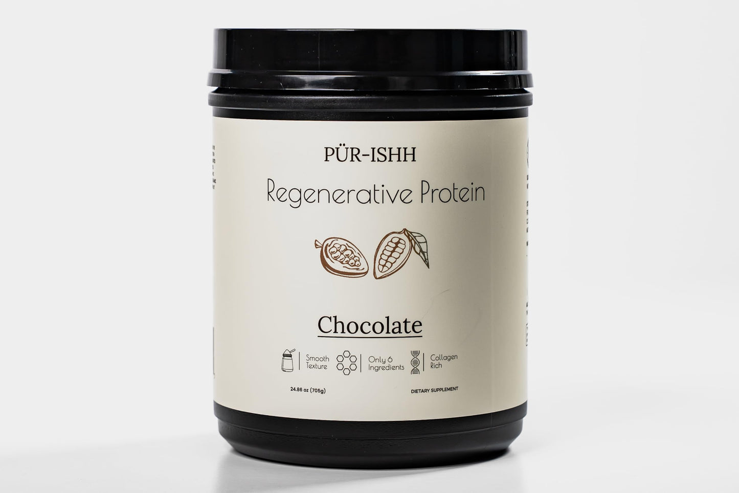 Pür-ishh Whey Protein Powder Chocolate, 1.55 lb