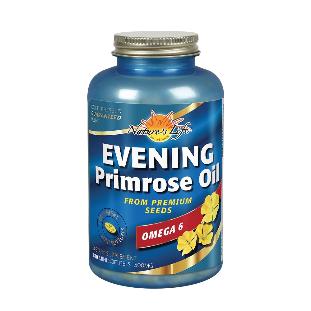 Health From The Sun Evening Primrose Oil 500 mg Minis Softgel, 180 Count
