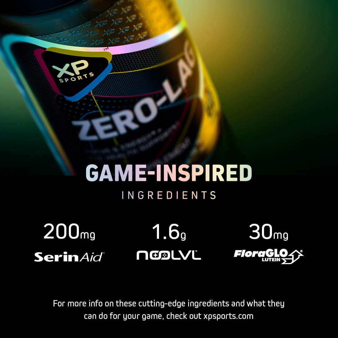 XP Sports Energy Supplements for Gamers - Zero-Lag Energy Pills, Outlast, 60 Capsules