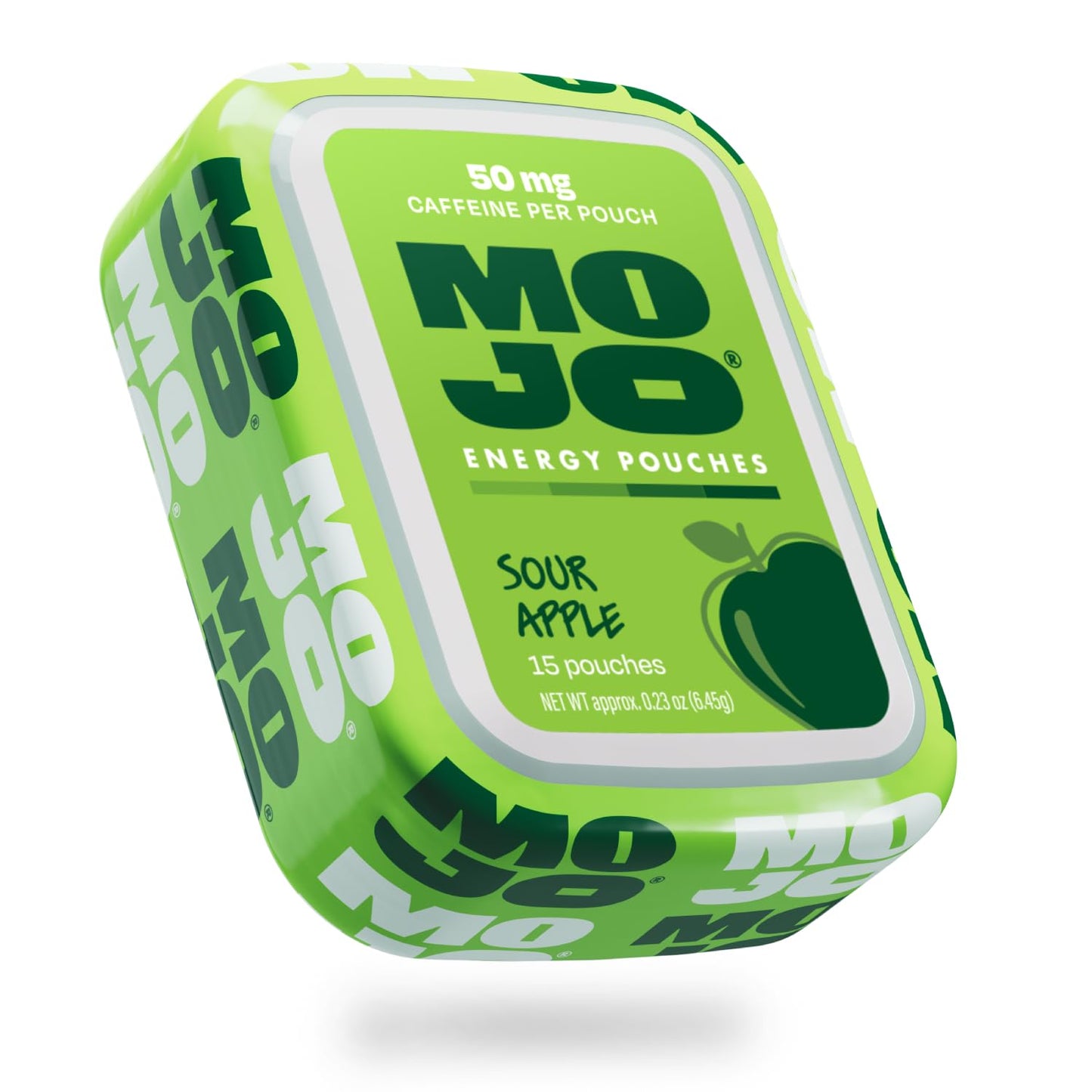 MOJO Energy Pouches Sour Apple Flavor, 50 mg per Caffeine Pouch, 15 Capsules