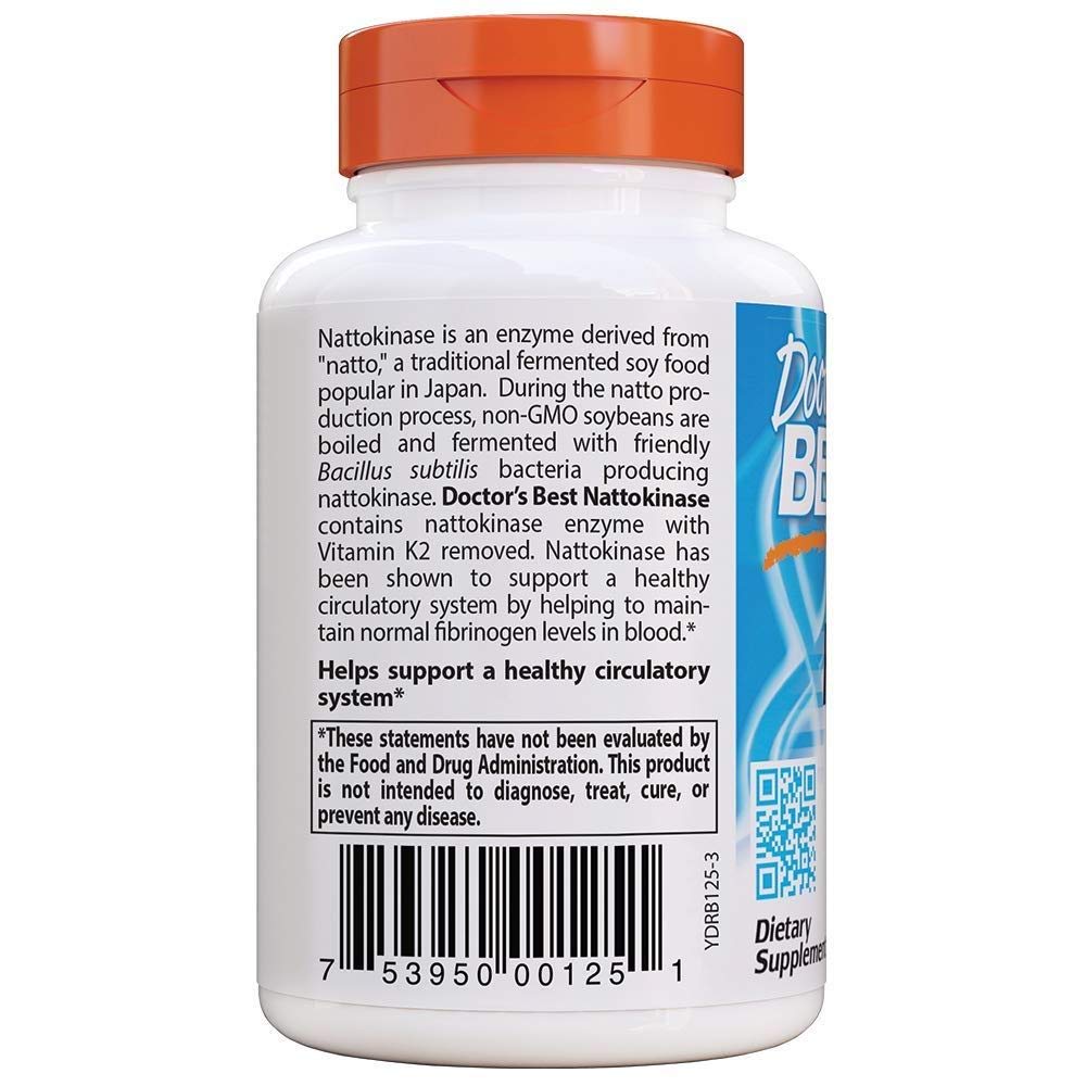 Doctor's BEST Nattokinase 2000 FU Vegetarian Capsules, 90