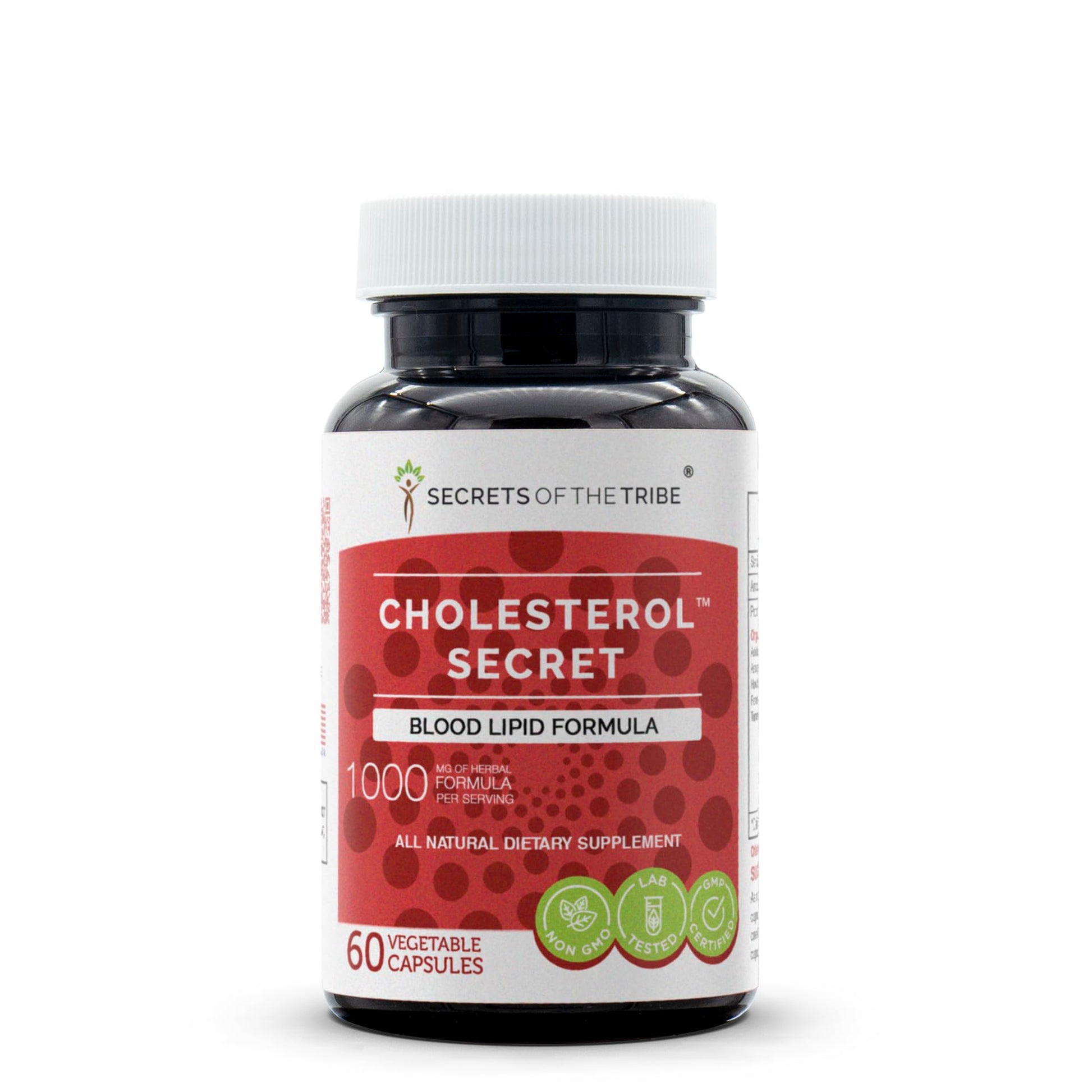 Secrets of the Tribe Cholesterol Secret, Blood Lipid Formula, Herbal Supplement Blend 60 Capsules