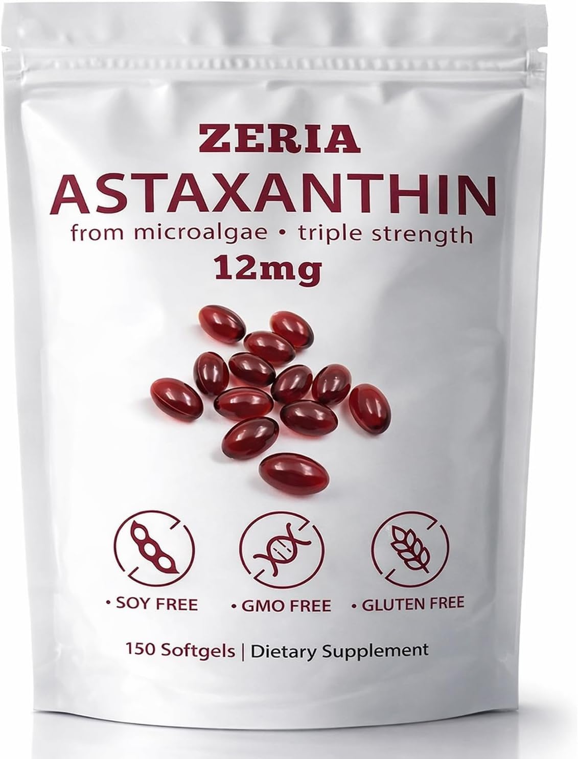 Zeria Astaxanthin 12mg Softgels 150
