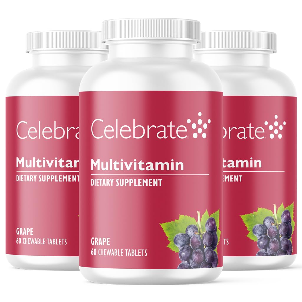 Celebrate Bariatric Supplements Bariatric Multivitamin Chewable Tablet, 180 Tablets
