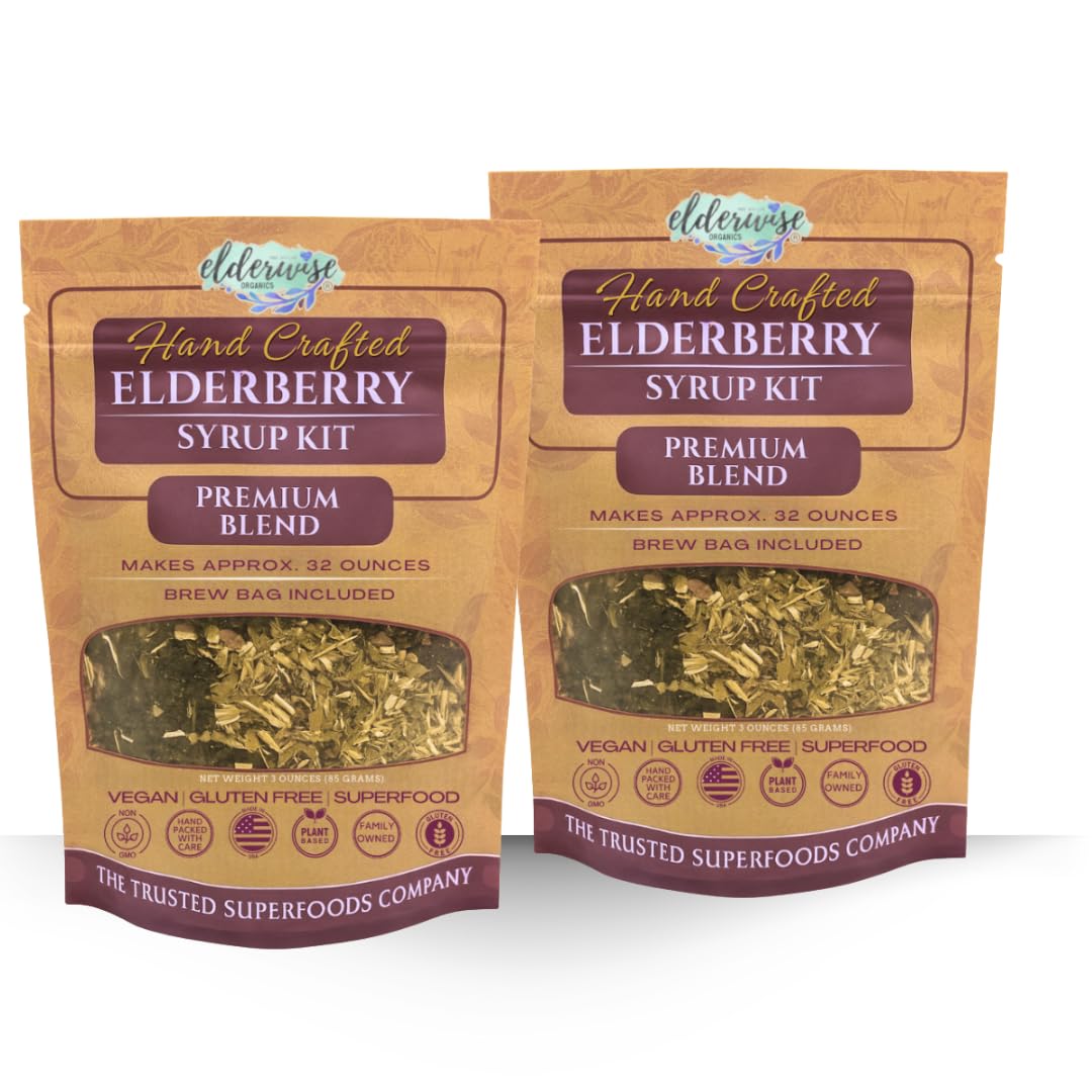 Elderwise Organics Made With Love Elderberry Syrup Kits Powder 1