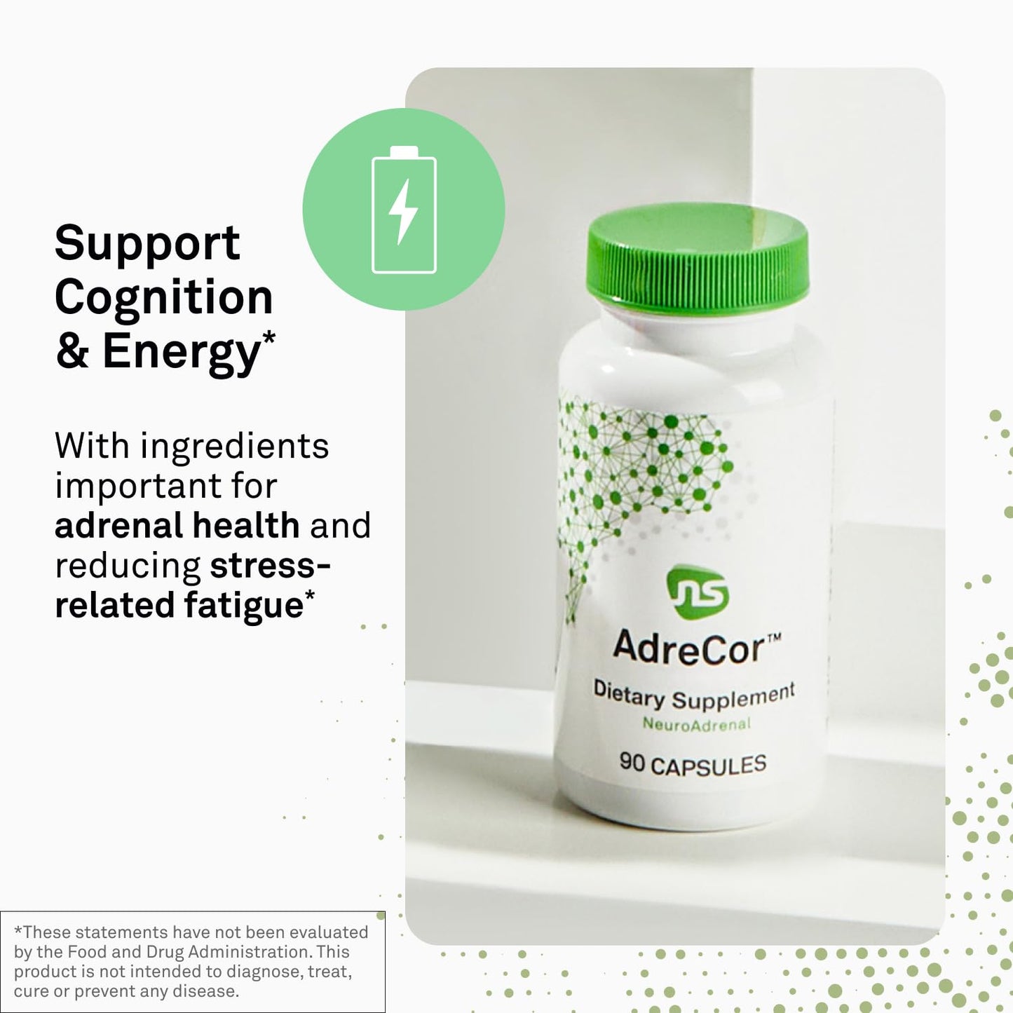NeuroScience AdreCor Adrenal Support Capsules, 180 Count