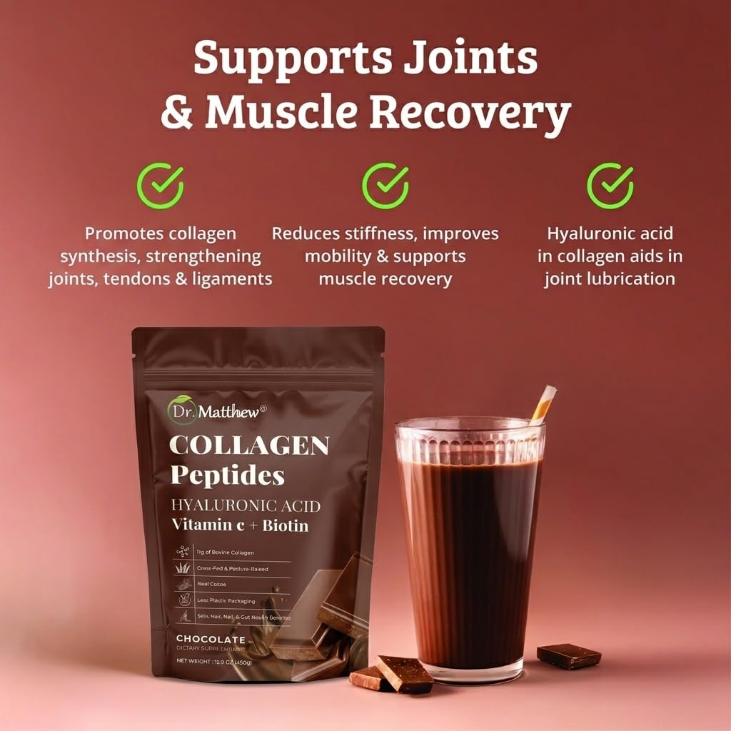 Dr. Matthew Chocolate Collagen Powder 15.9 oz