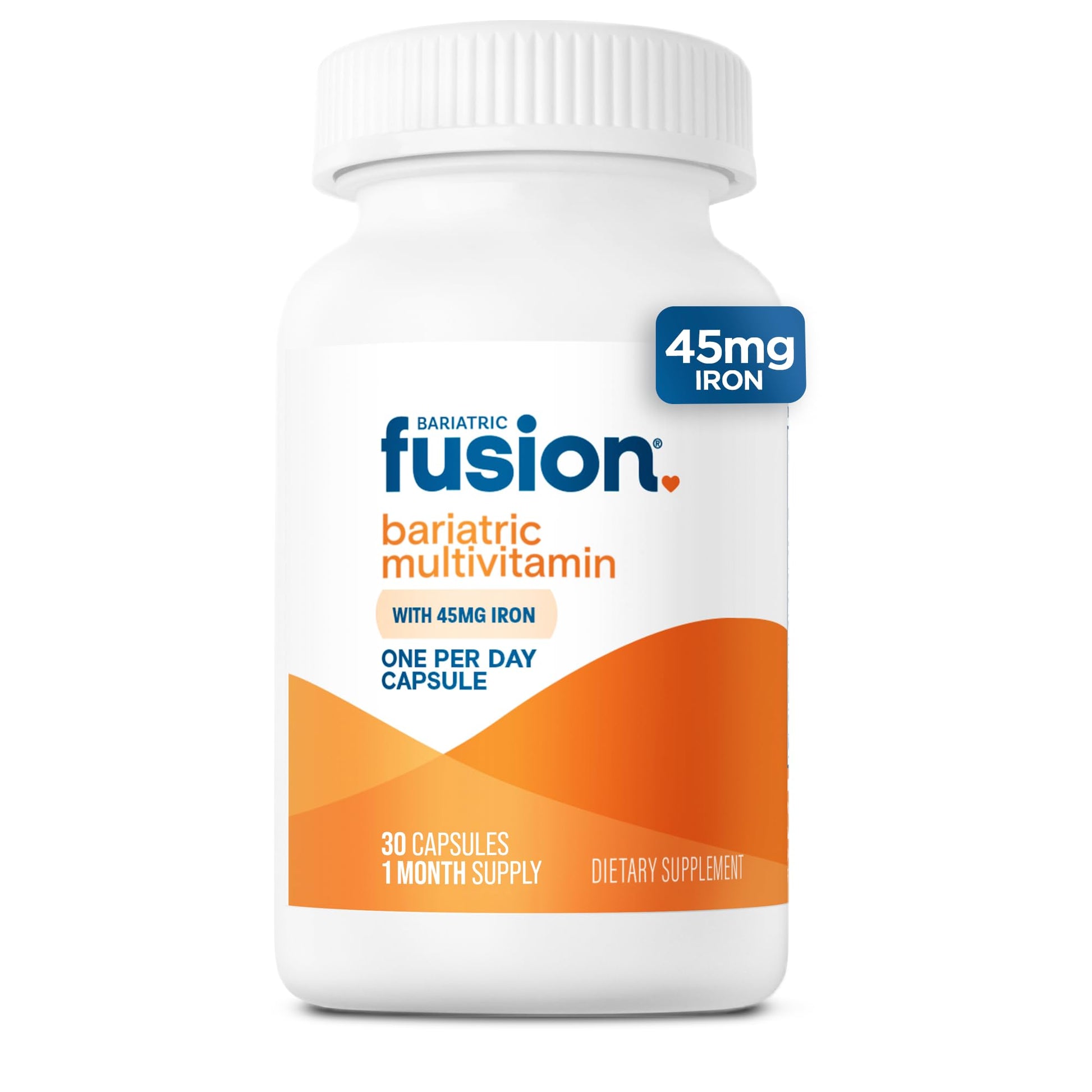 Bariatric Fusion Multivitamin with Iron for Women and Men Capsule 30 Count