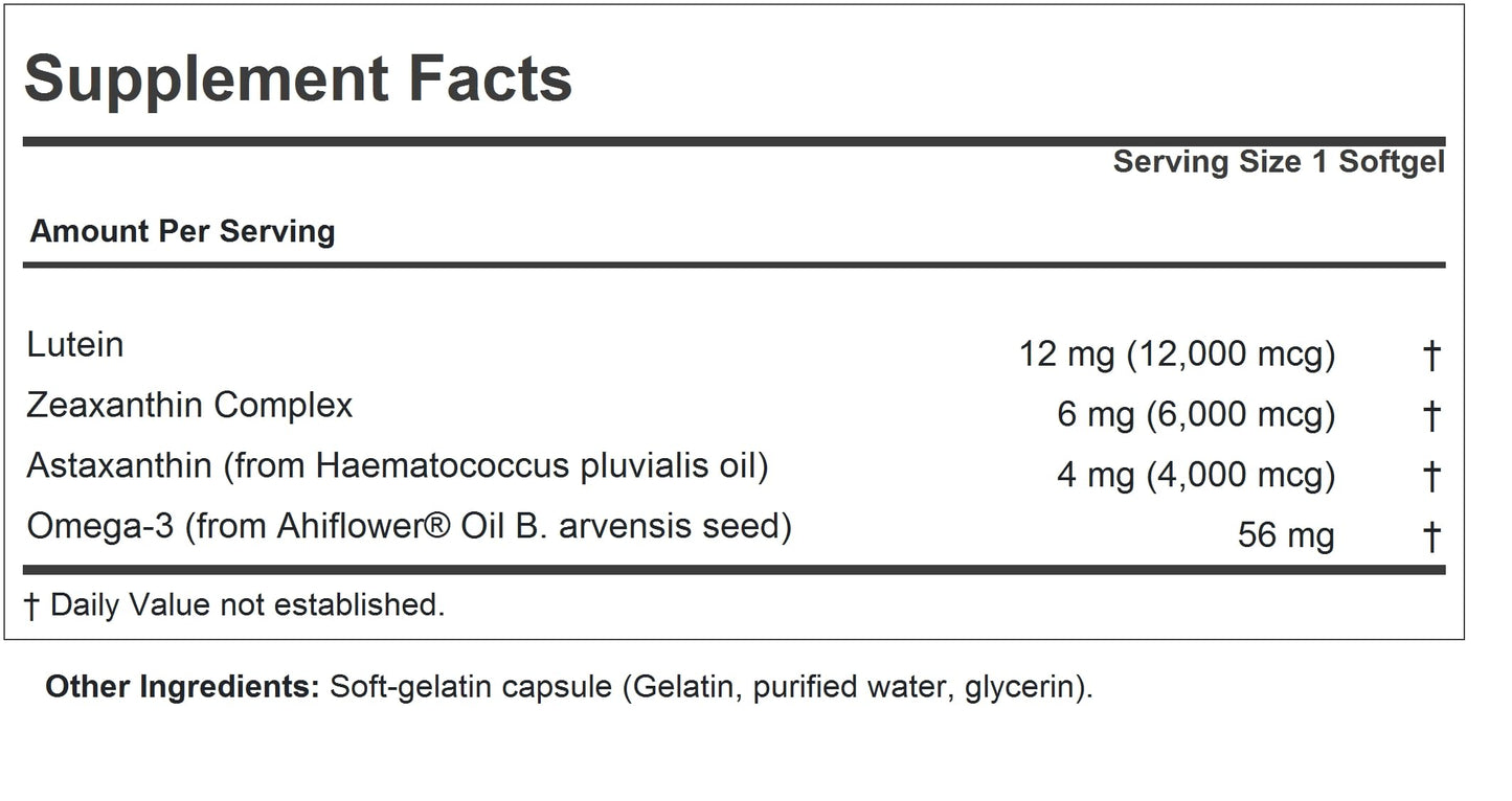 ANDREW LESSMAN ProCaps Maximum L+Z with Astaxanthin 60 Capsules