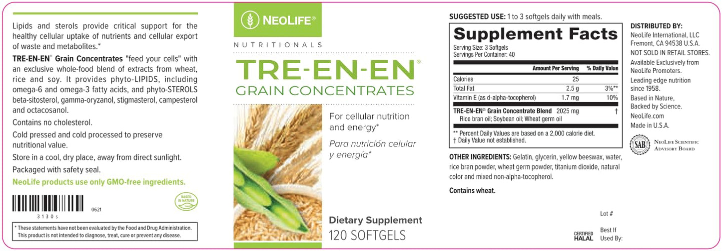 NeoLife TRE-en-en Grain Concentrates Softgels 120 Count