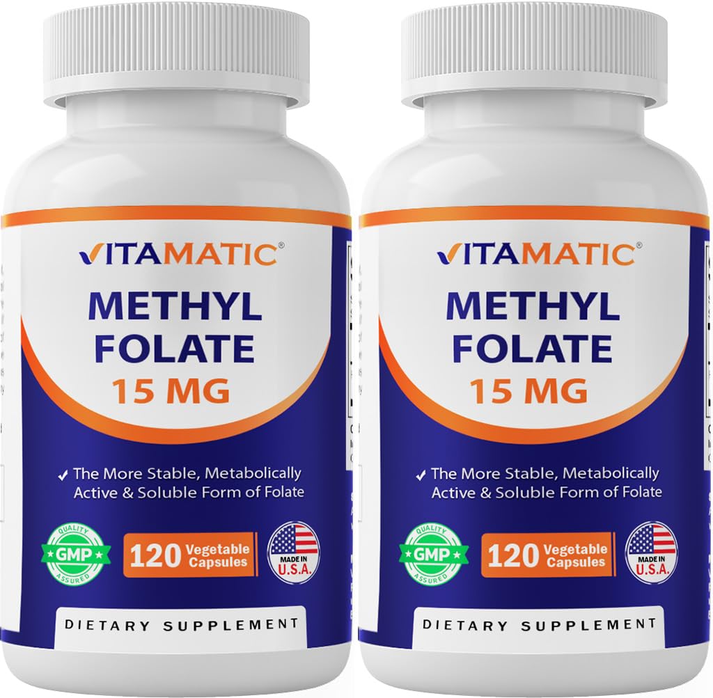 Vitamatic Methyl Folate 15mg Capsules 240