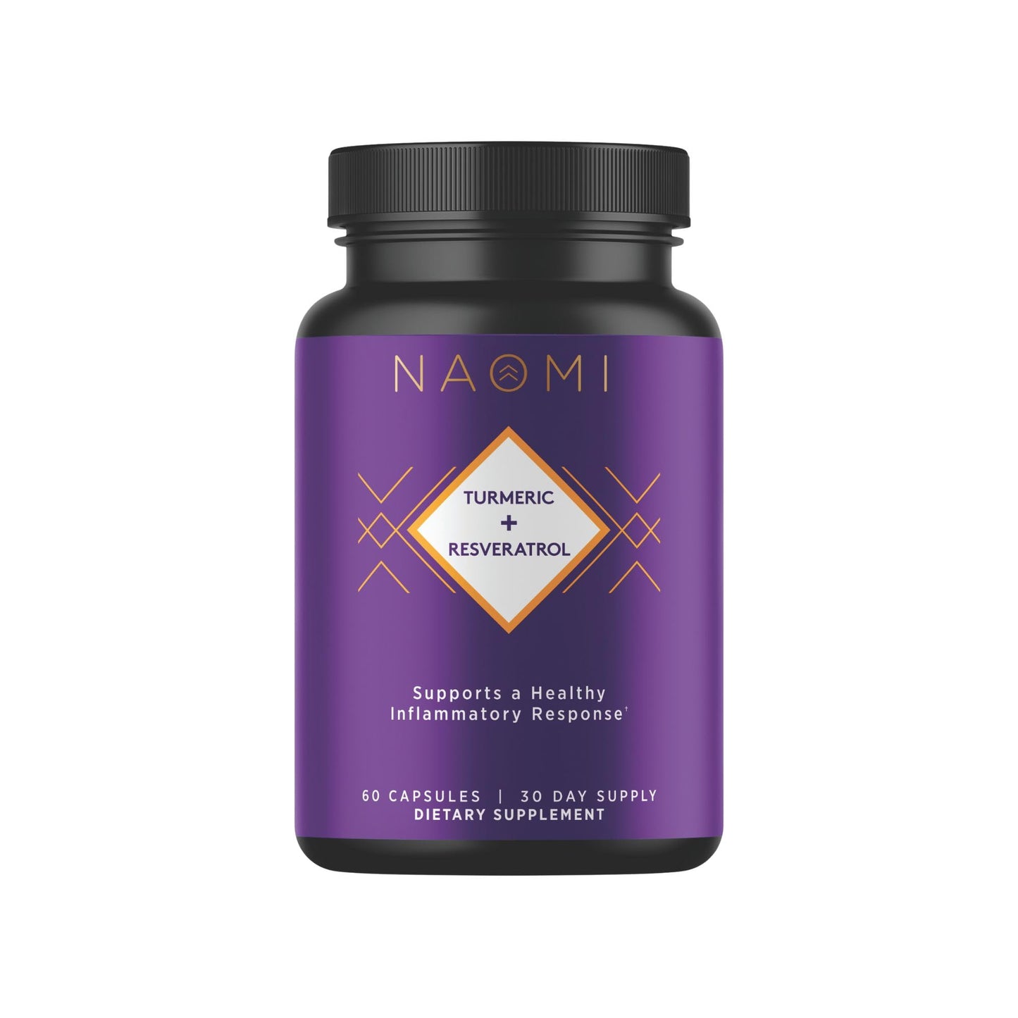 NAOMI Turmeric + Resveratrol 1000mg, 60 Capsules