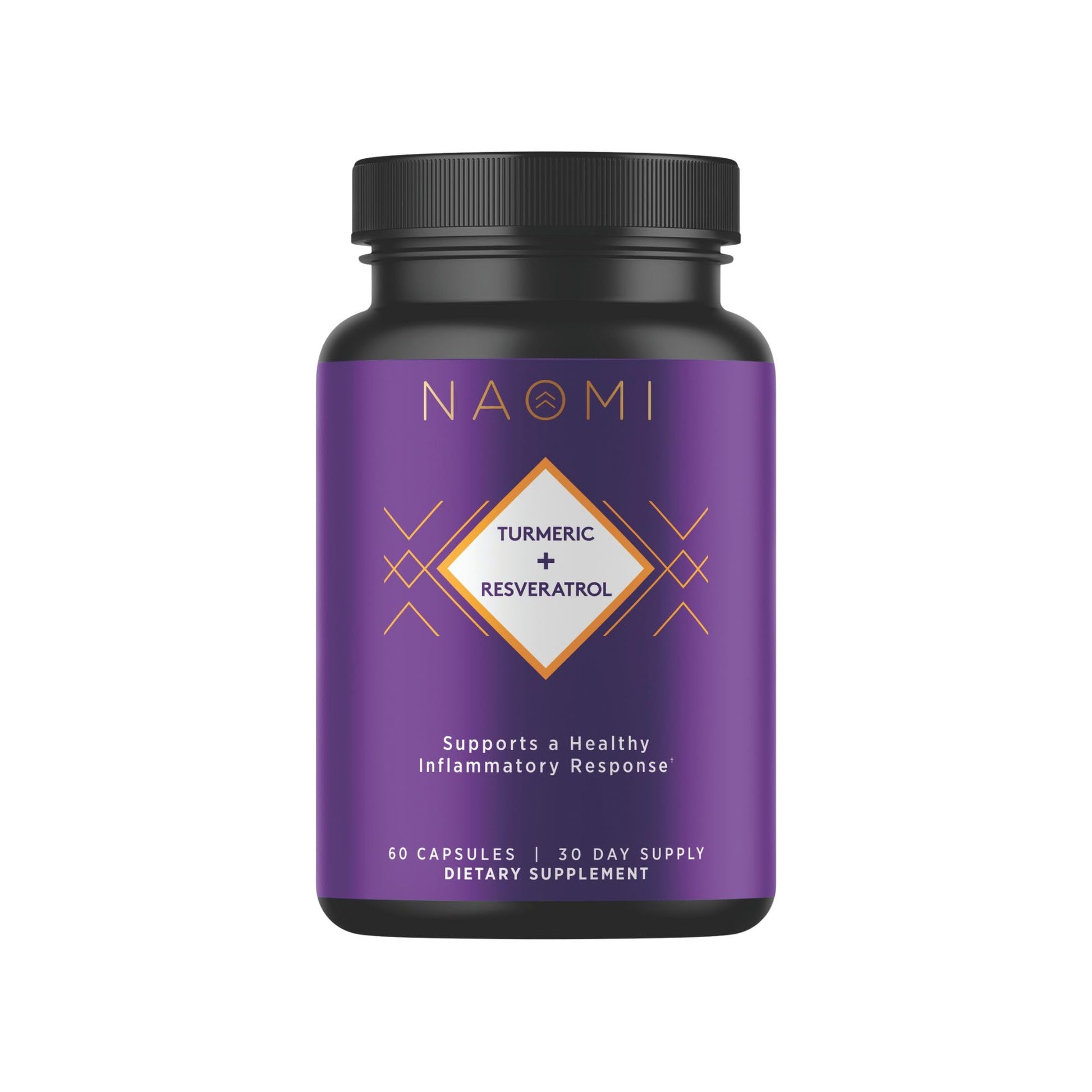 NAOMI Turmeric + Resveratrol 1000mg, 60 Capsules