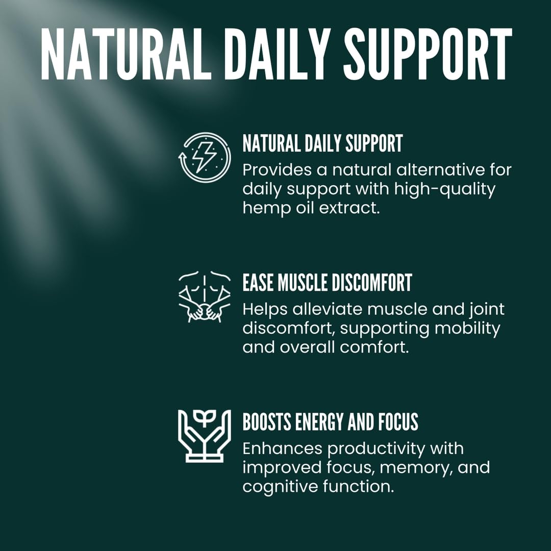 The CBD Project Naturals Hemp Gummies Extra Strength Organic High Potency Supplement Nature's Leaf Gummy with Premium Hemp Oil Extract, 50 Gummies