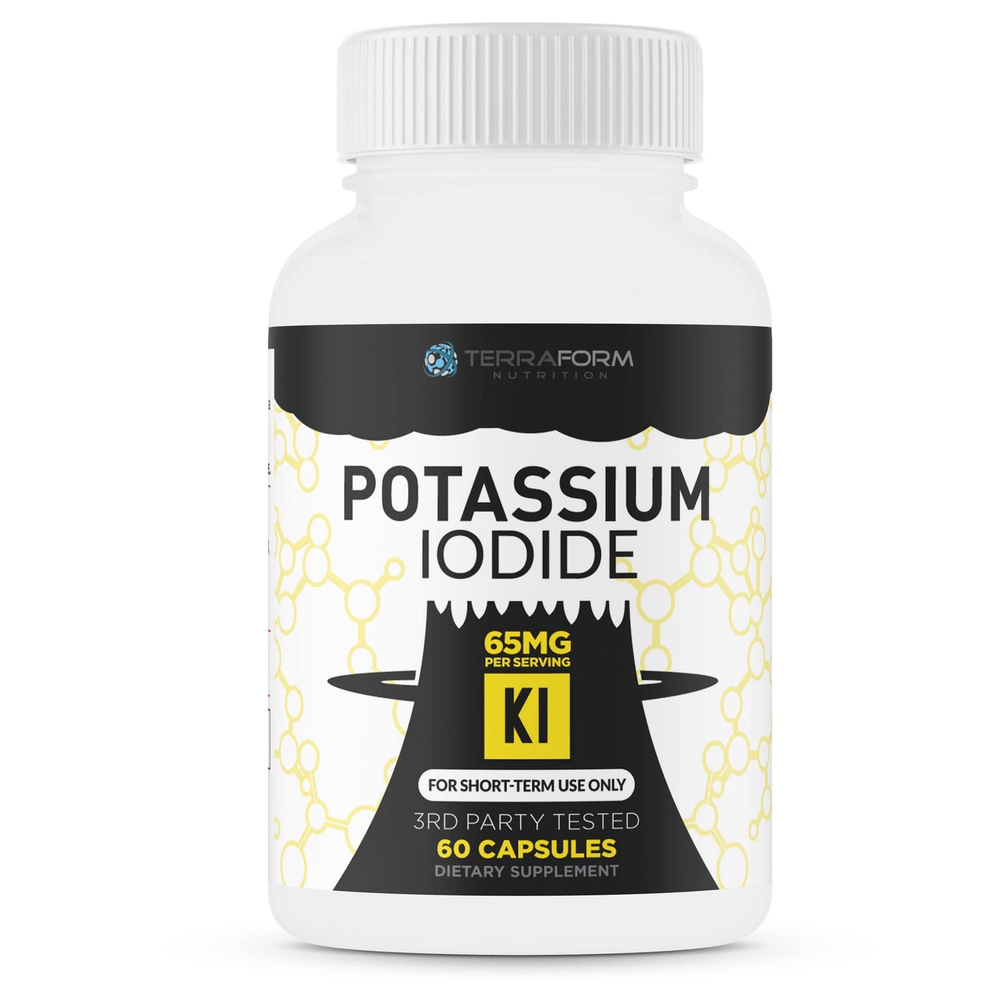 TerraForm Nutrition Potassium Iodide Supplement Capsules, 60 Count