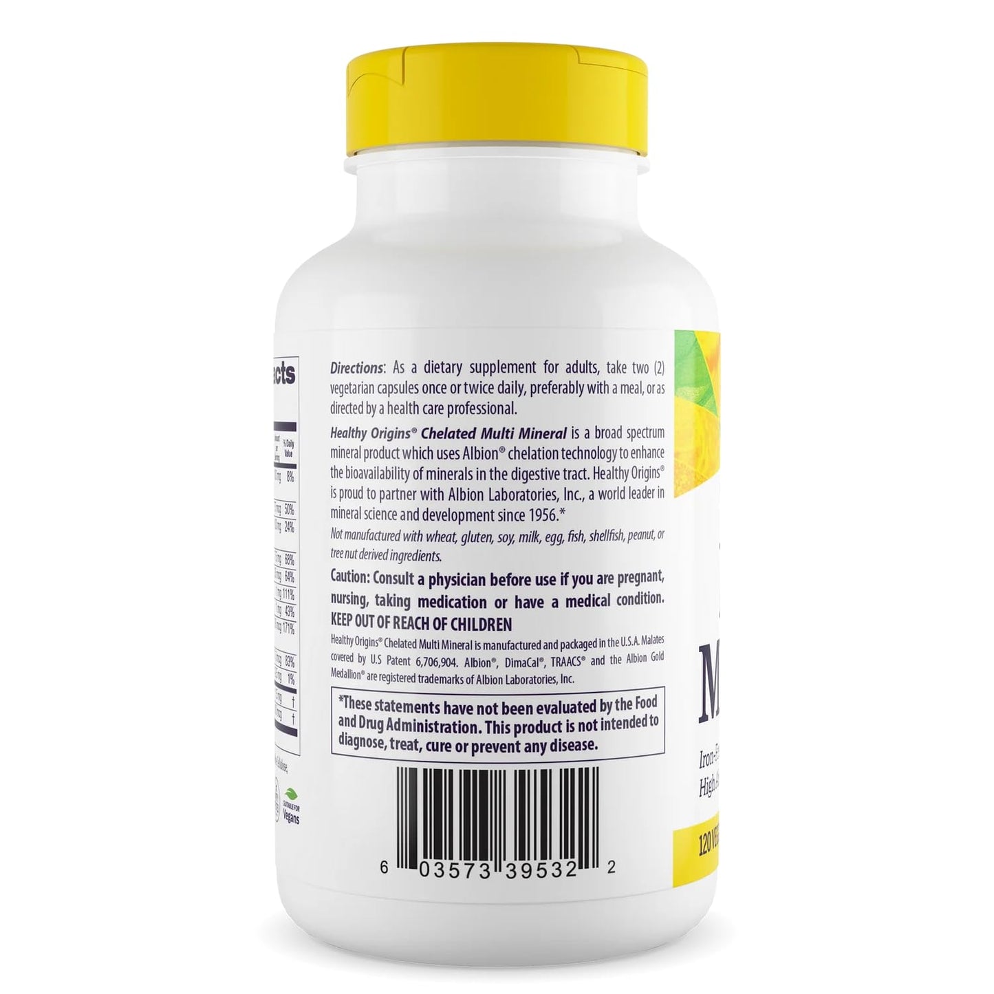Healthy Origins Chelated Multi Mineral Capsules, 120 Count