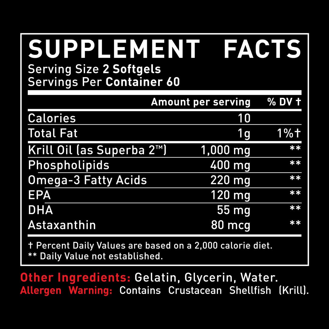 Zeal Naturals Antarctic Krill Oil 1000mg Softgels 120 Count