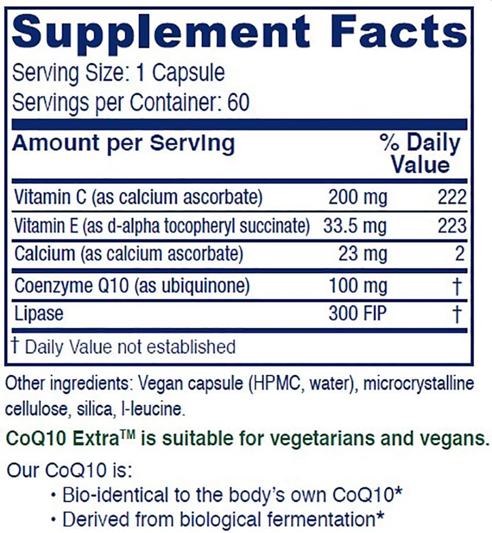 Vitanica CoQ10 Extra 100mg Capsules, 60-Count