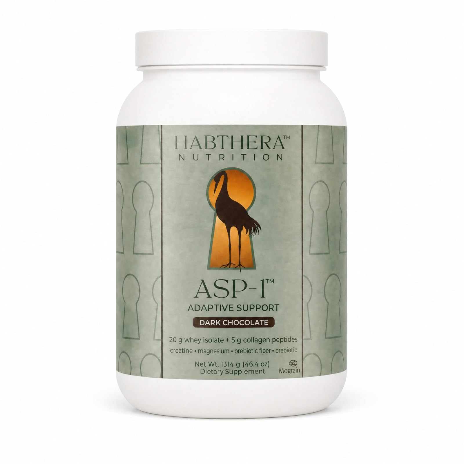Habthera Adaptive Protein Powder for GLP-1 Users, 25g Protein, Dark Chocolate, 1 oz