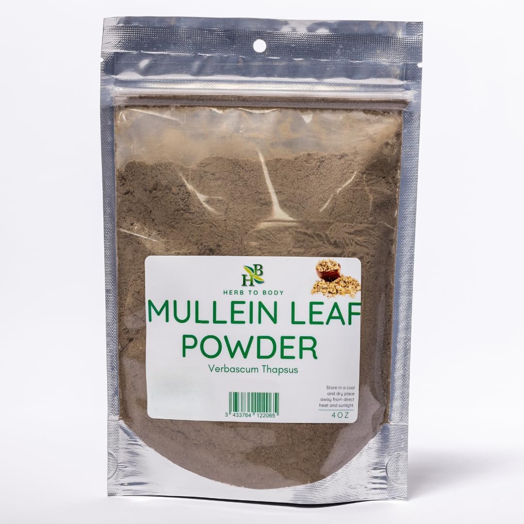 Herb To Body Mullein Leaf Powder - Verbascum Thapsus, 4 oz