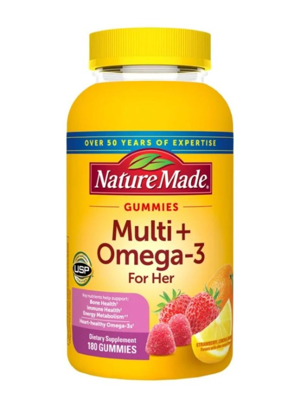 Nature Made Multivitamin + Omega-3 Gummy 180 Count