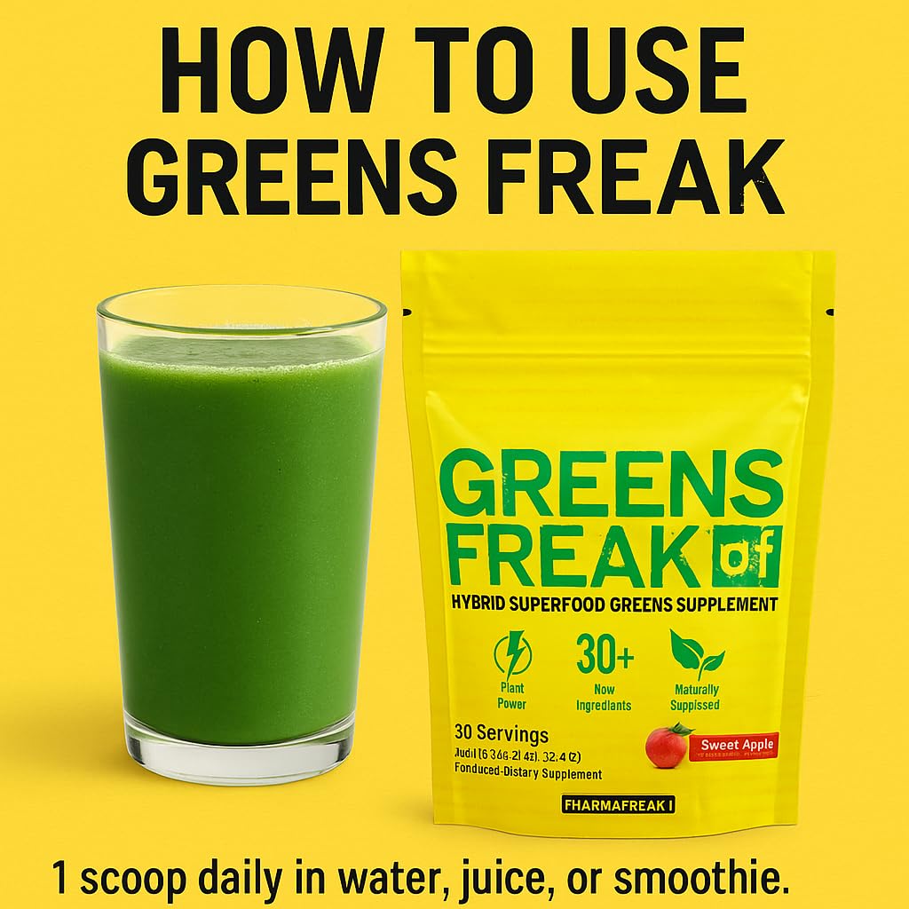 Pharmafreak Greens Freak Super Greens Powder 9.4 Ounce