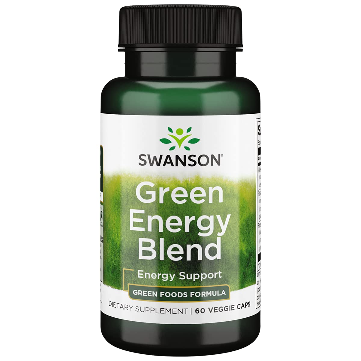 Swanson Greens Green Energy Blend Capsule 60 Veg Caps