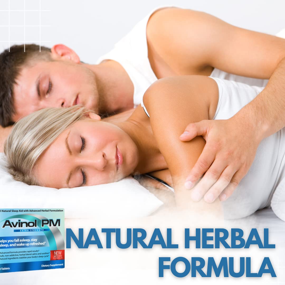 Avinol PM Extra Strength Natural Sleep Supplement, 30 Tablets