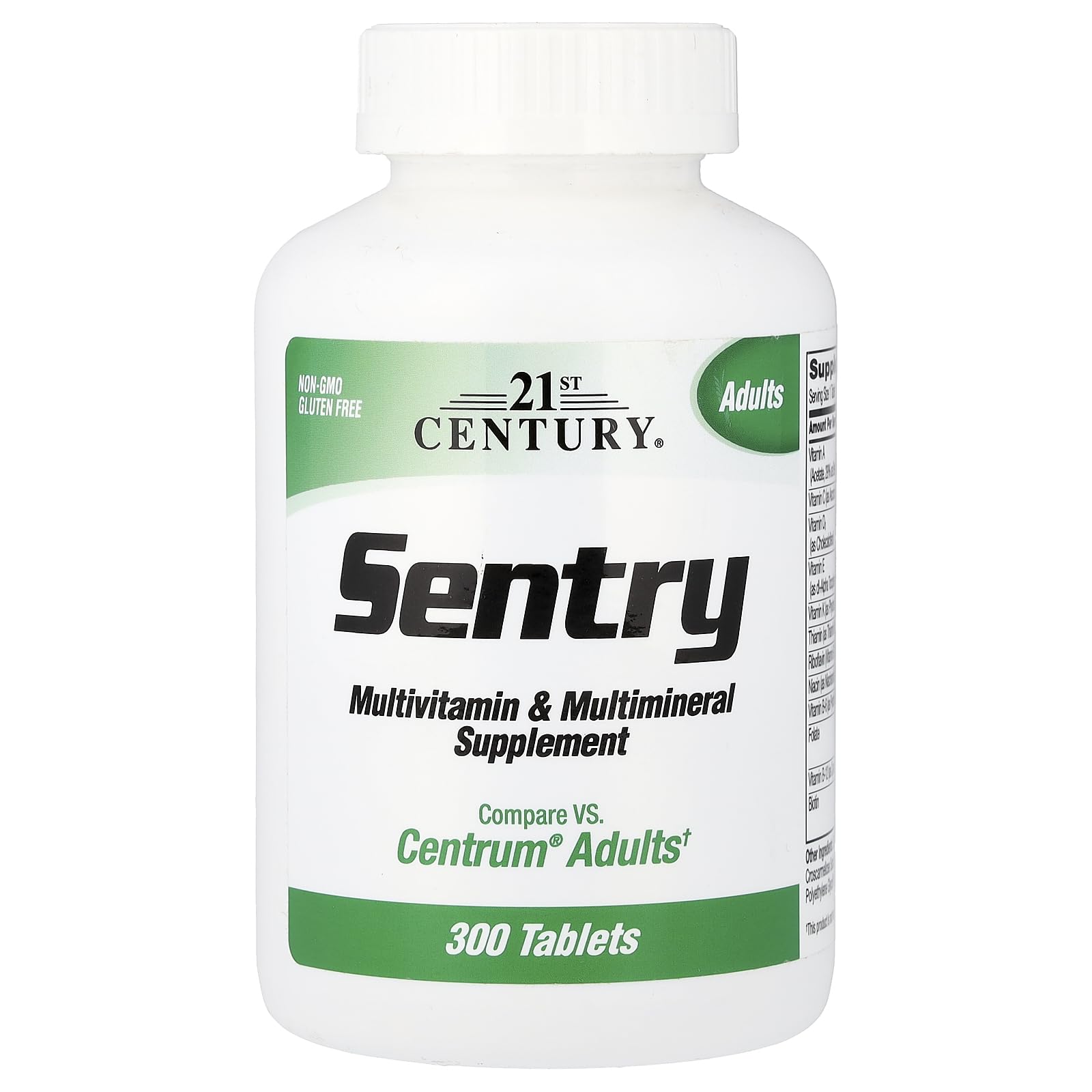 21st Century Vitamins Sentry Multivitamin & Multimineral, 300 Tablets