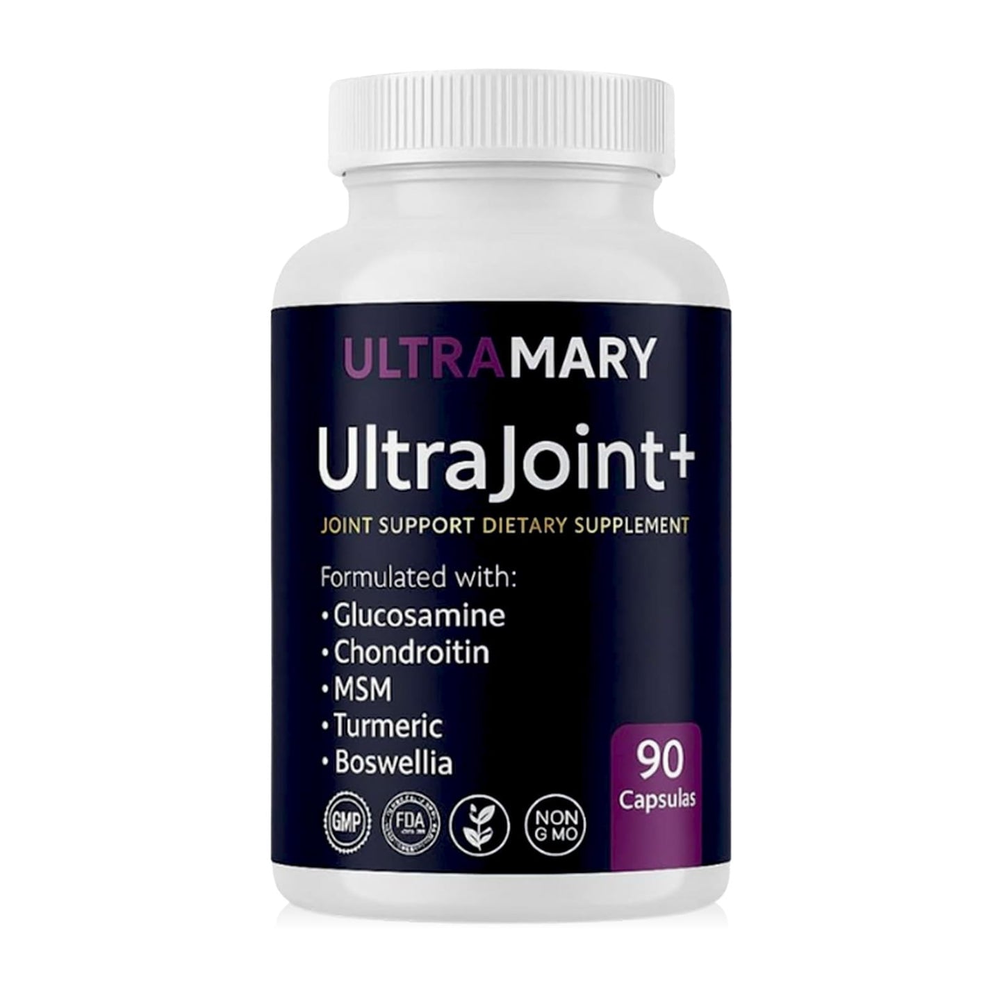 Ultra Mary Glucosamine Chondroitin MSM Turmeric Joint Support Capsules 90 Capsules