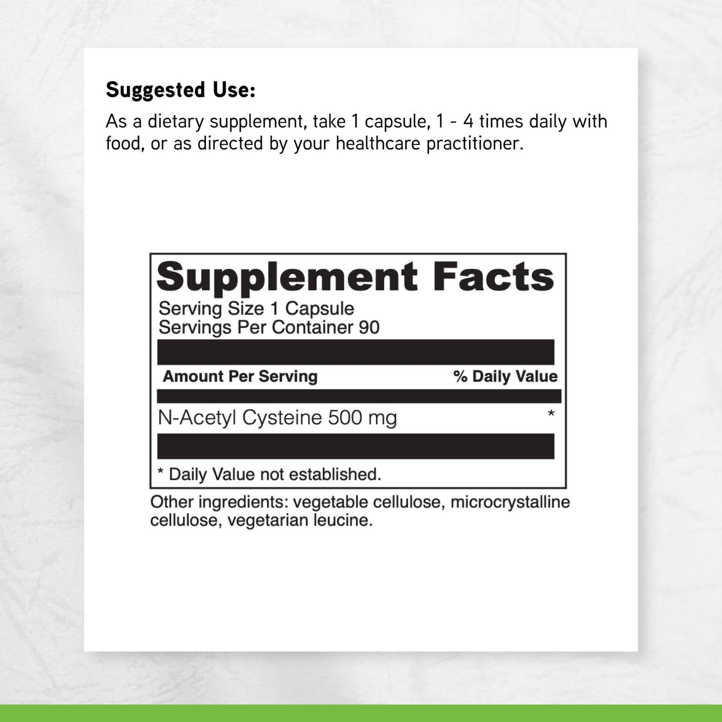 DAVINCI N-Acetyl Cysteine 500 mg Capsule 90 Count
