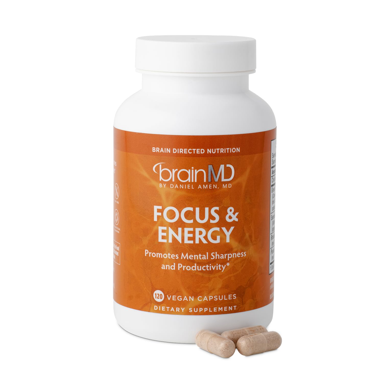 BRAINMD Dr Amen Focus & Energy 120 Capsules