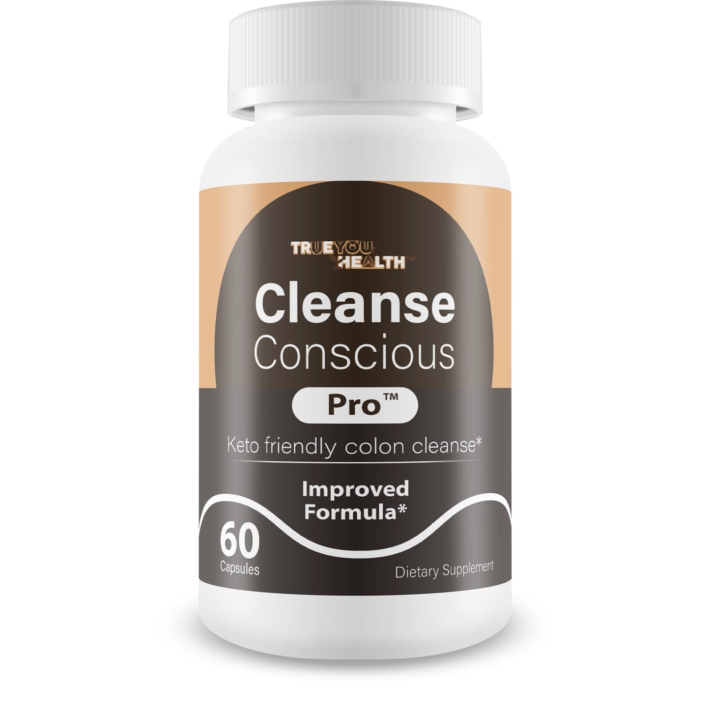 True You Health Cleanse Conscious Pro - Improved Formula - Keto Friendly Colon Cleanse Capsules, 60 Capsules
