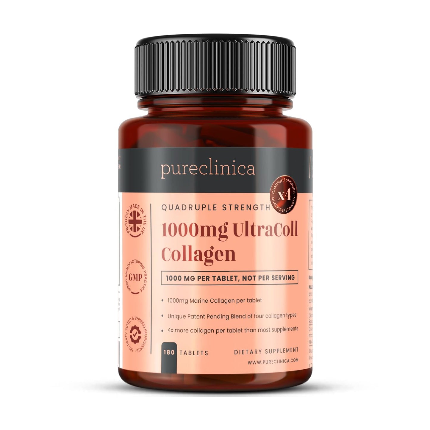 PureClinica UltraColl Marine Collagen 1000mg 180 Tablets