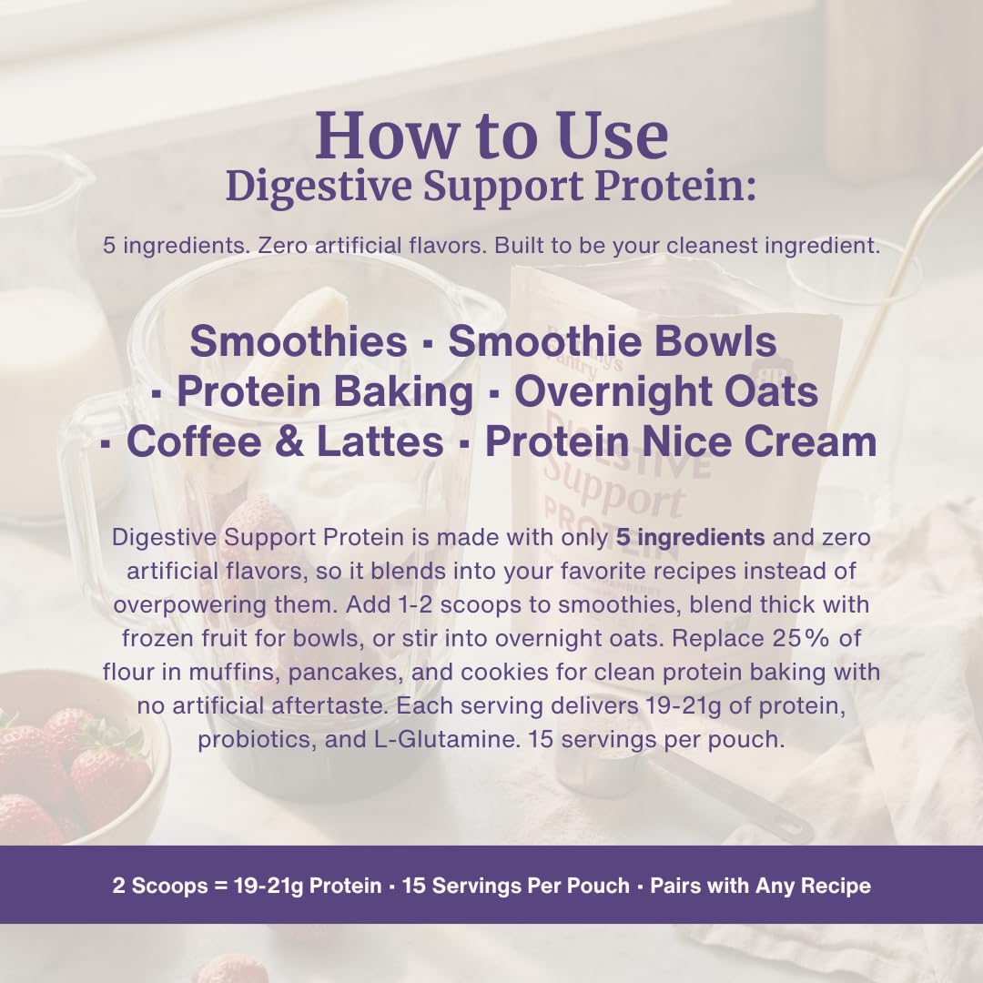 BETHANY'S PANTRY Digestive Support Vegan Pea Protein Cocoa Powder 15.87 Ounce