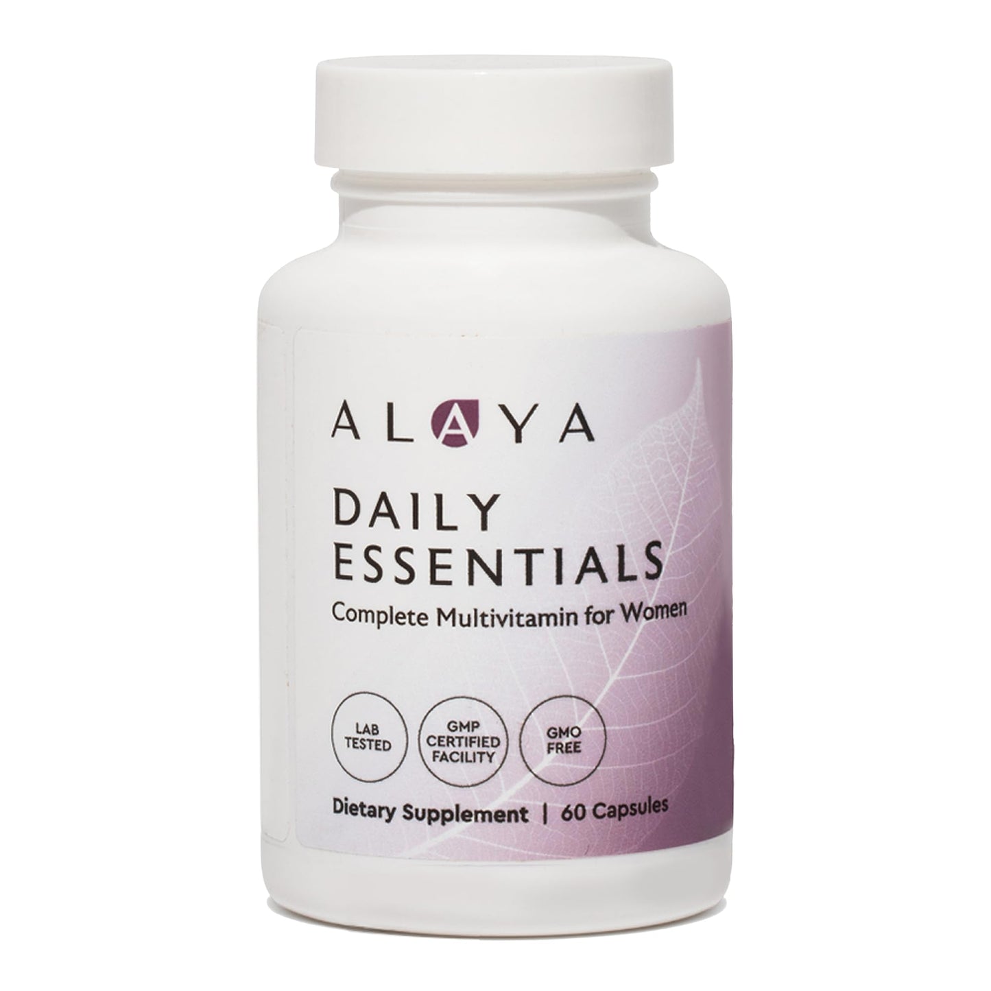 Alaya Naturals Daily Essentials Multivitamin for Women Capsules 60 Count