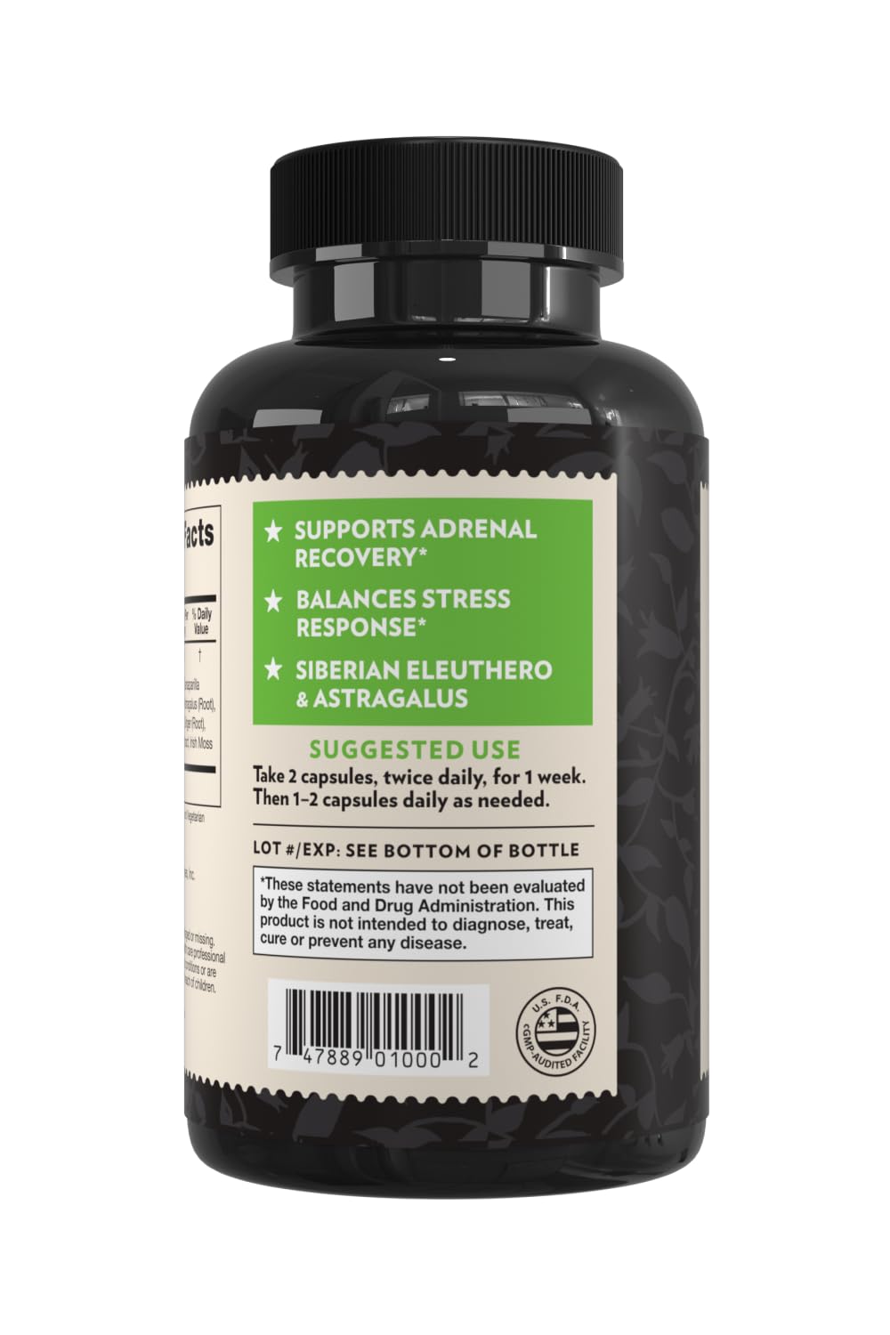 Crystal Star Adrenal Support Supplement Capsule, 60 Count