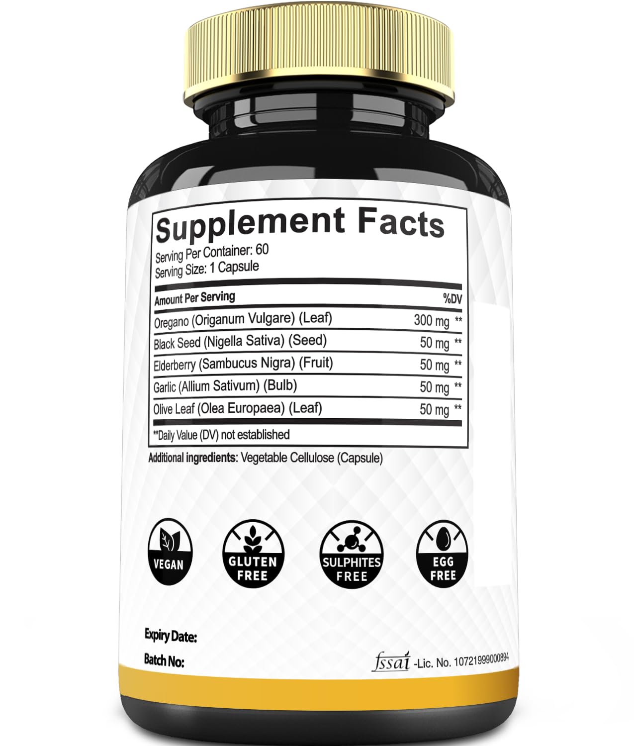 Mecisco 5in1 Oregano Capsules, Capsule, 60 Count
