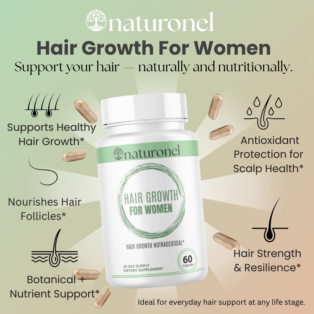 Naturonel Women's Balance Hair Growth Supplements, 60 Capsules