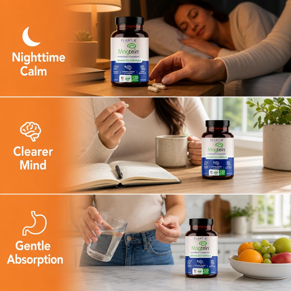 PLANT.O NUTRITION Magnesium L-Threonate Capsules 120 Capsules