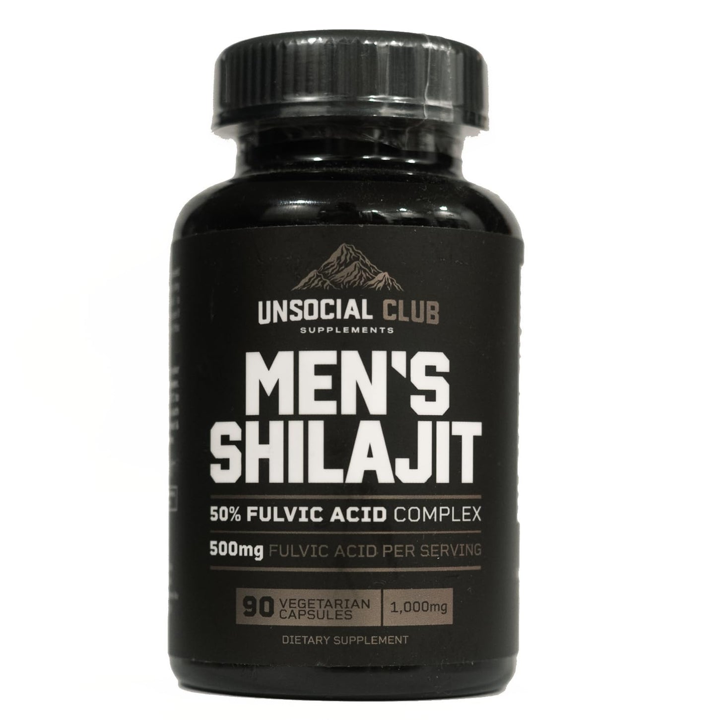 Unsocial Pomade Pure Shilajit Capsules for Men 1000mg per Serving, 90 Capsules