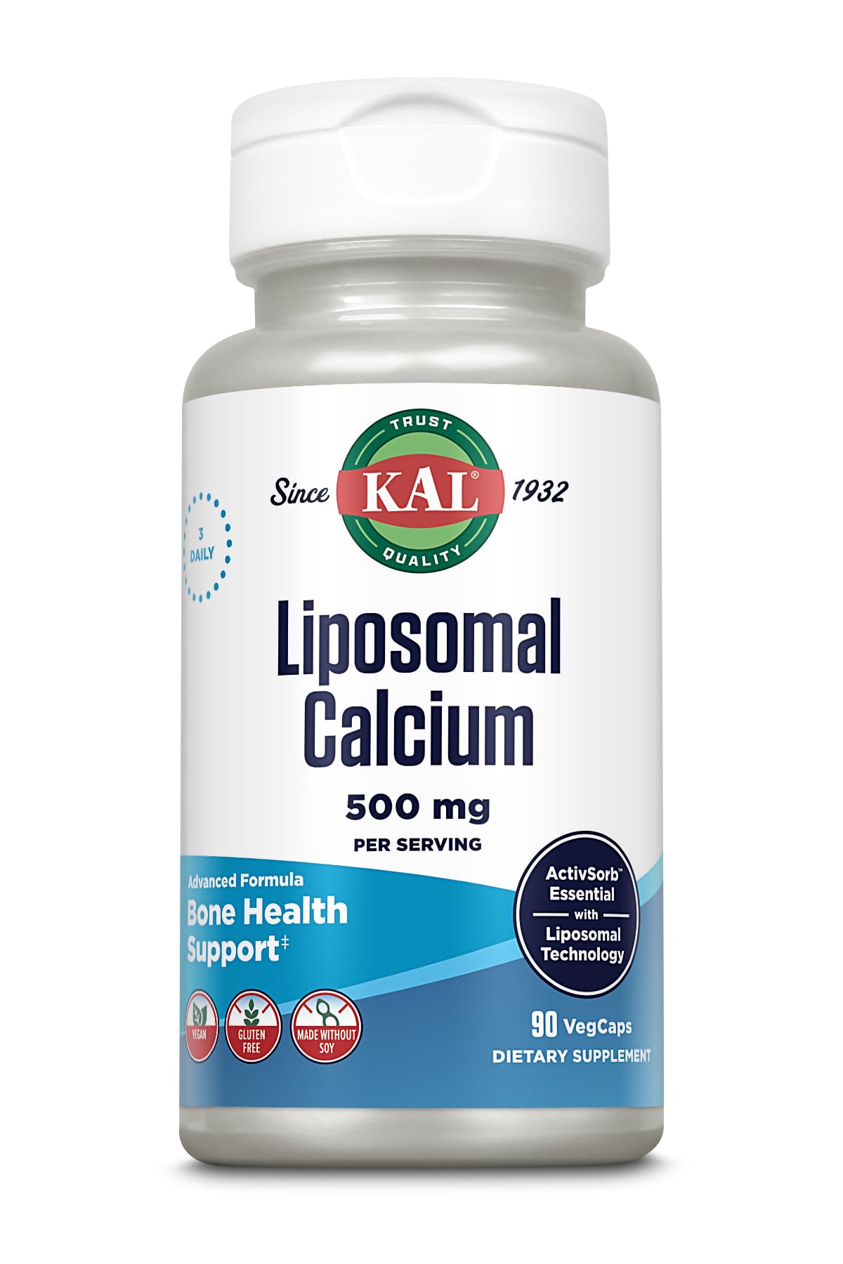 KAL Liposomal Calcium 500 mg Capsule 90 VegCaps